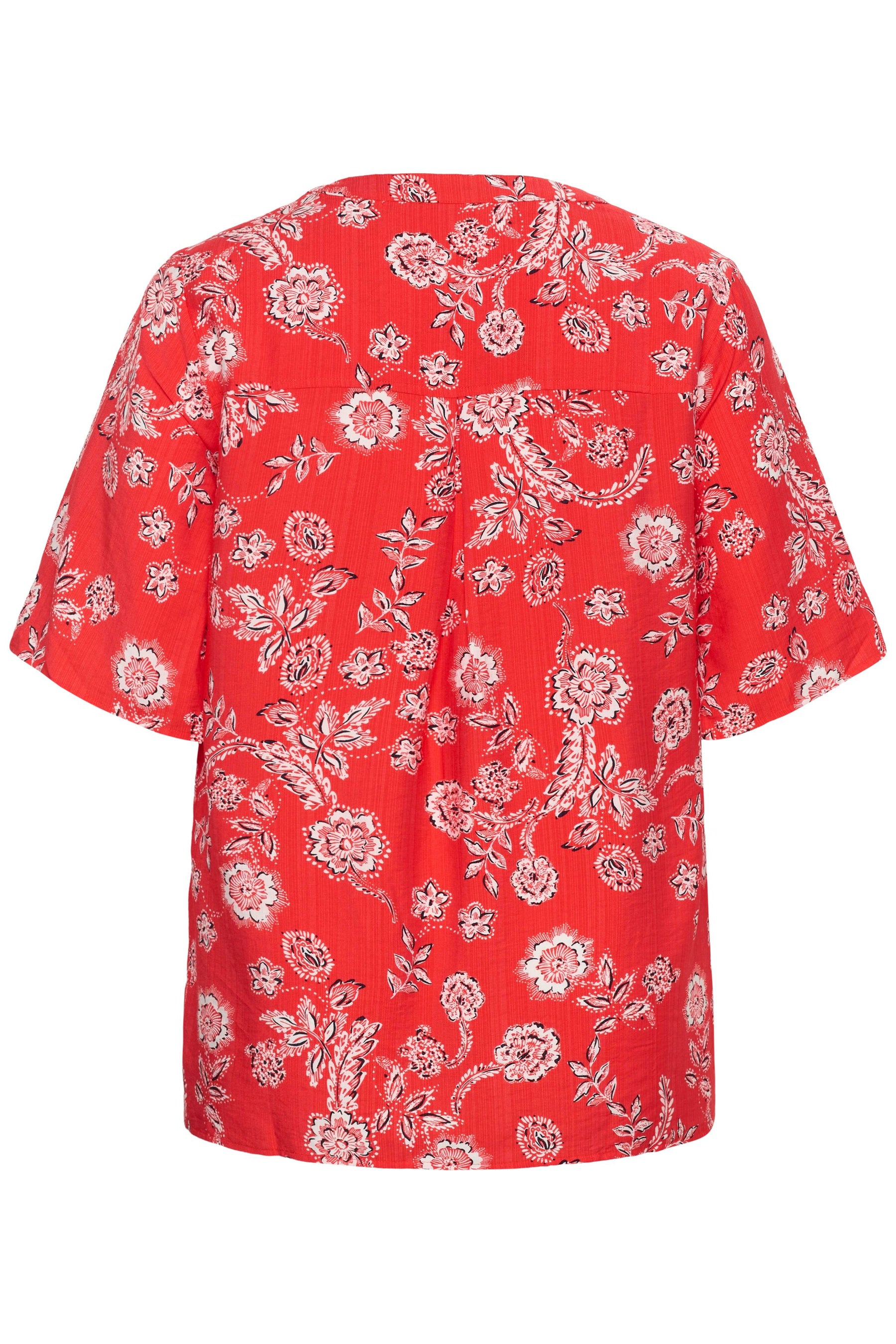 Kaffe Curve Anima Blouse in Red 