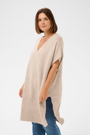 Kaffe Curve Annett Poncho in Beige