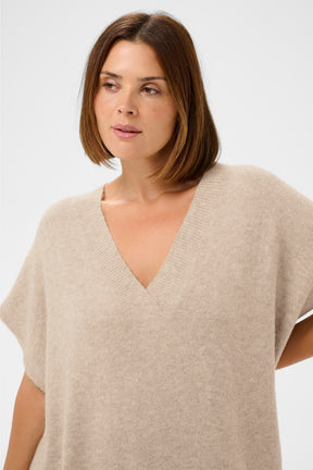 Kaffe Curve Annett Poncho in Beige