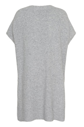 Kaffe Curve Annett Poncho in Light Grey