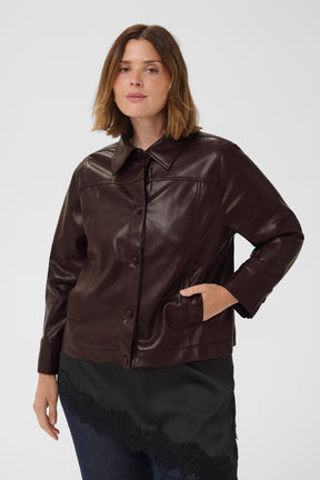 Kaffe Curve Arensa Jacket in Fudge 