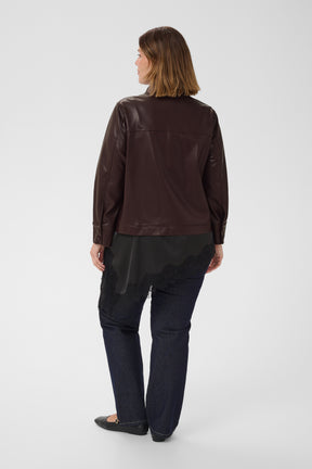 Kaffe Curve Arensa Jacket in Fudge 