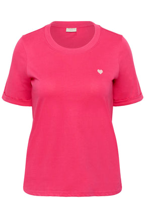 Kaffe Curve Art T-Shirt in Pink 
