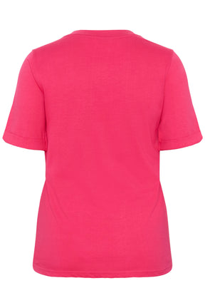 Kaffe Curve Art T-Shirt in Pink 