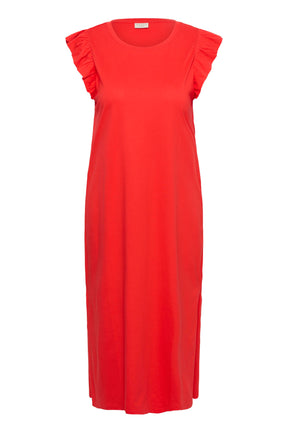 Kaffe Curve Caline Dress in Poppy Red 