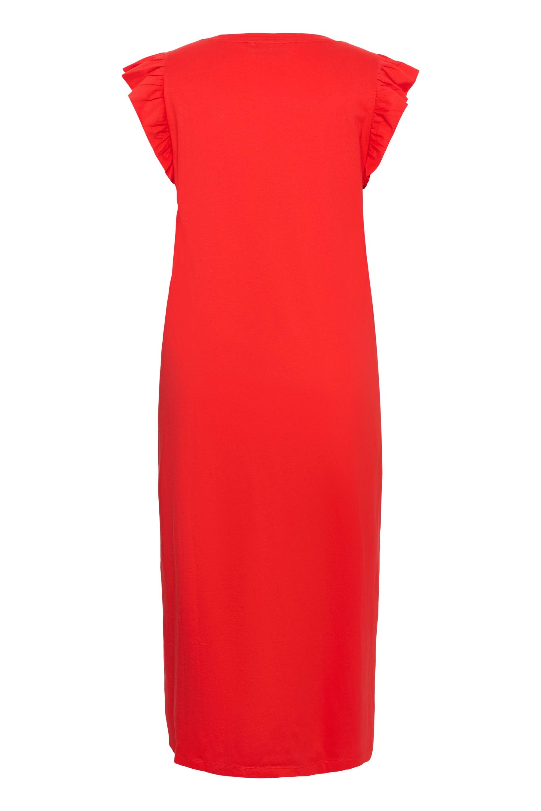 Kaffe Curve Caline Dress in Poppy Red 