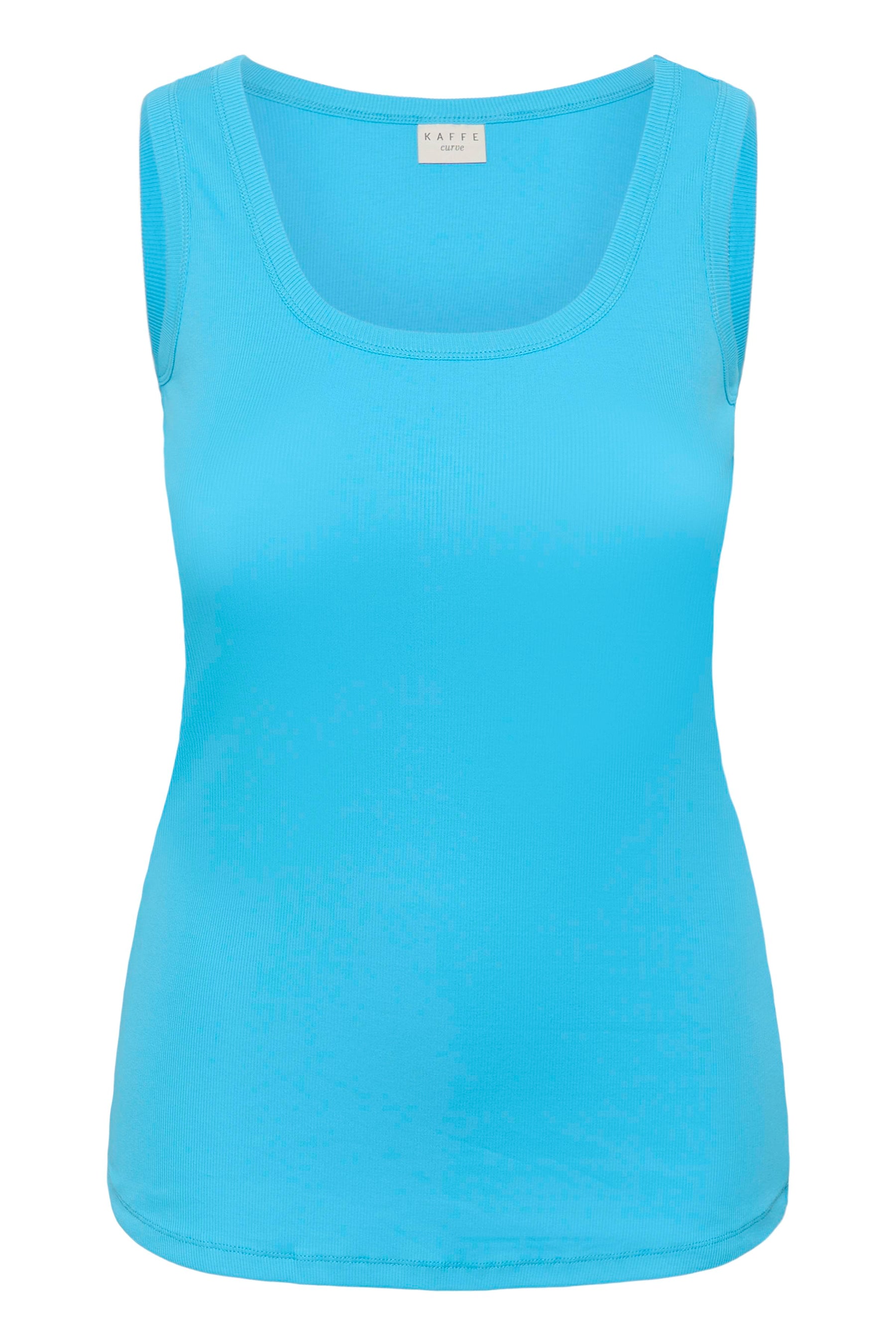 Kaffe Curve Carina Vest Top in Aquarius