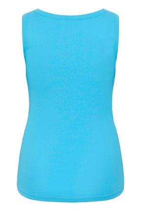 Kaffe Curve Carina Vest Top in Aquarius 