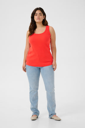 Kaffe Curve Carina Vest Top in Orange