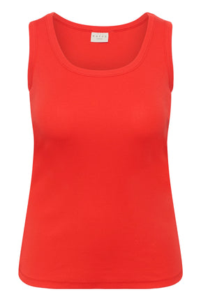 Kaffe Curve Carina Vest Top in Poppy Red 
