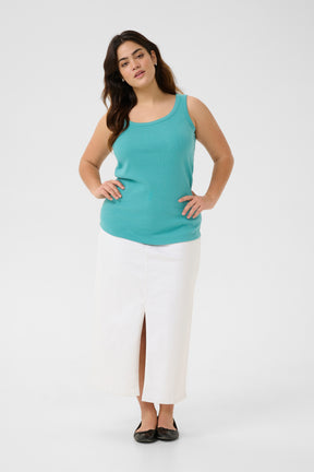Kaffe Curve Carina Vest Top in Teal