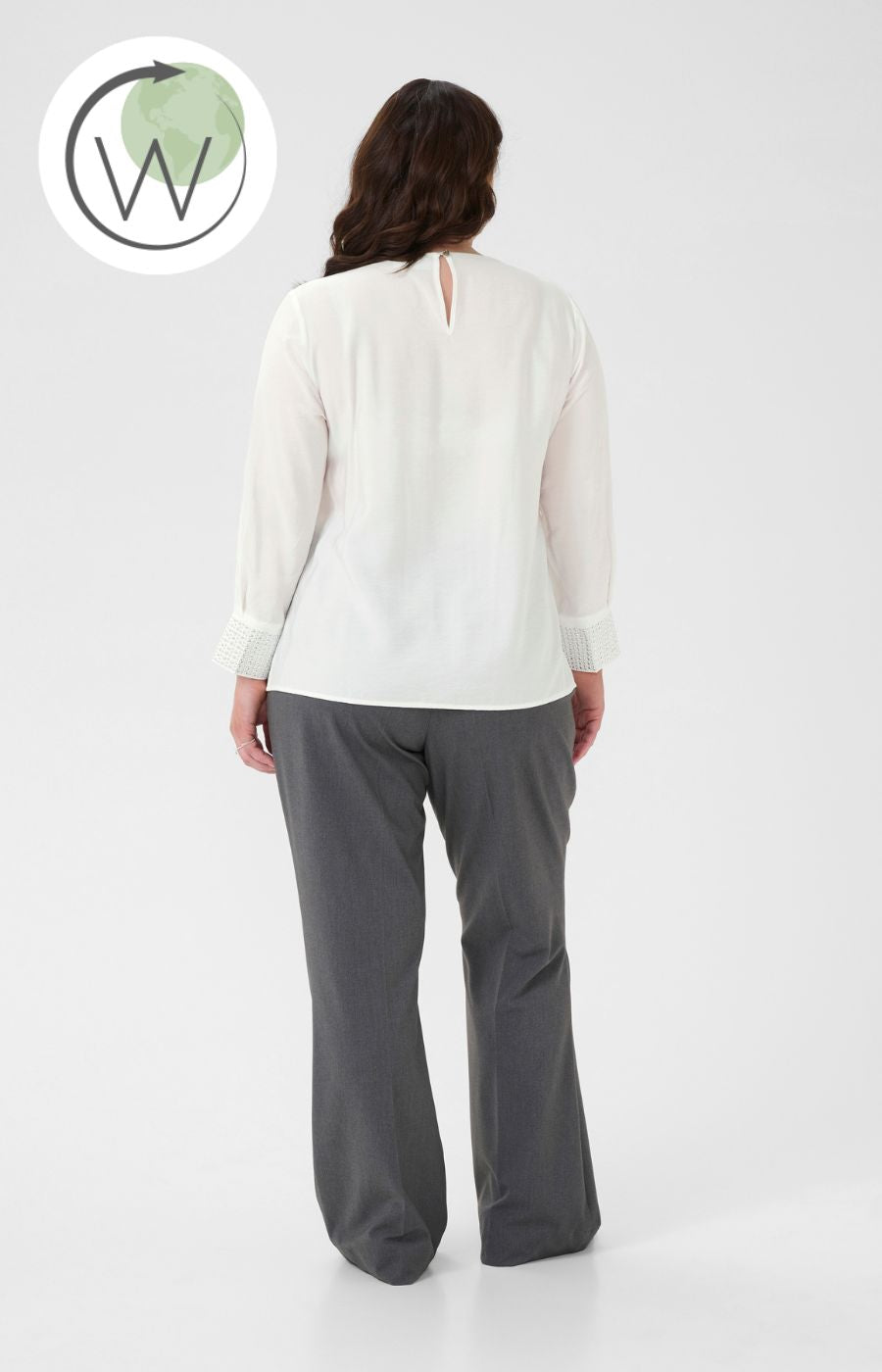 Kaffe Curve Cenia Blouse in White