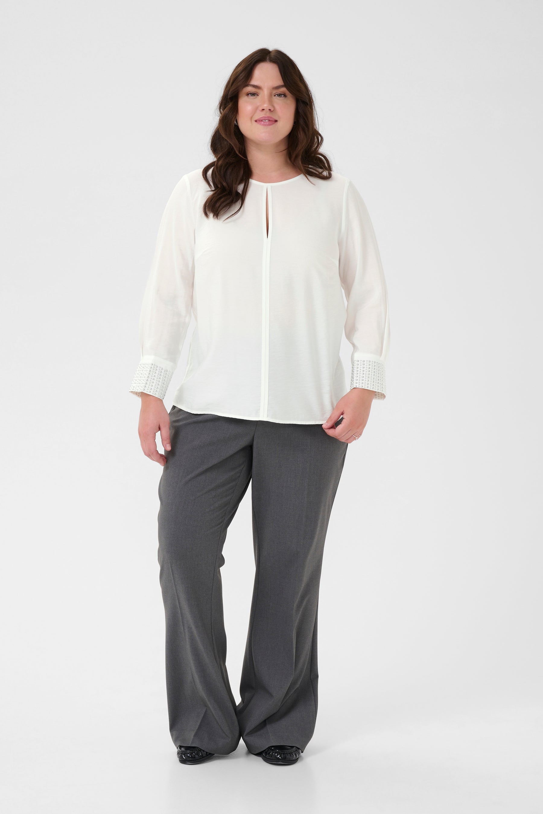 Kaffe Curve Cenia Blouse in White