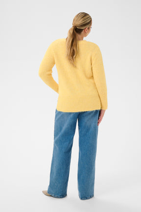 Kaffe Curve Ciony Cardigan in Yellow 