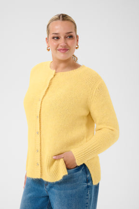 Kaffe Curve Ciony Cardigan in Yellow 