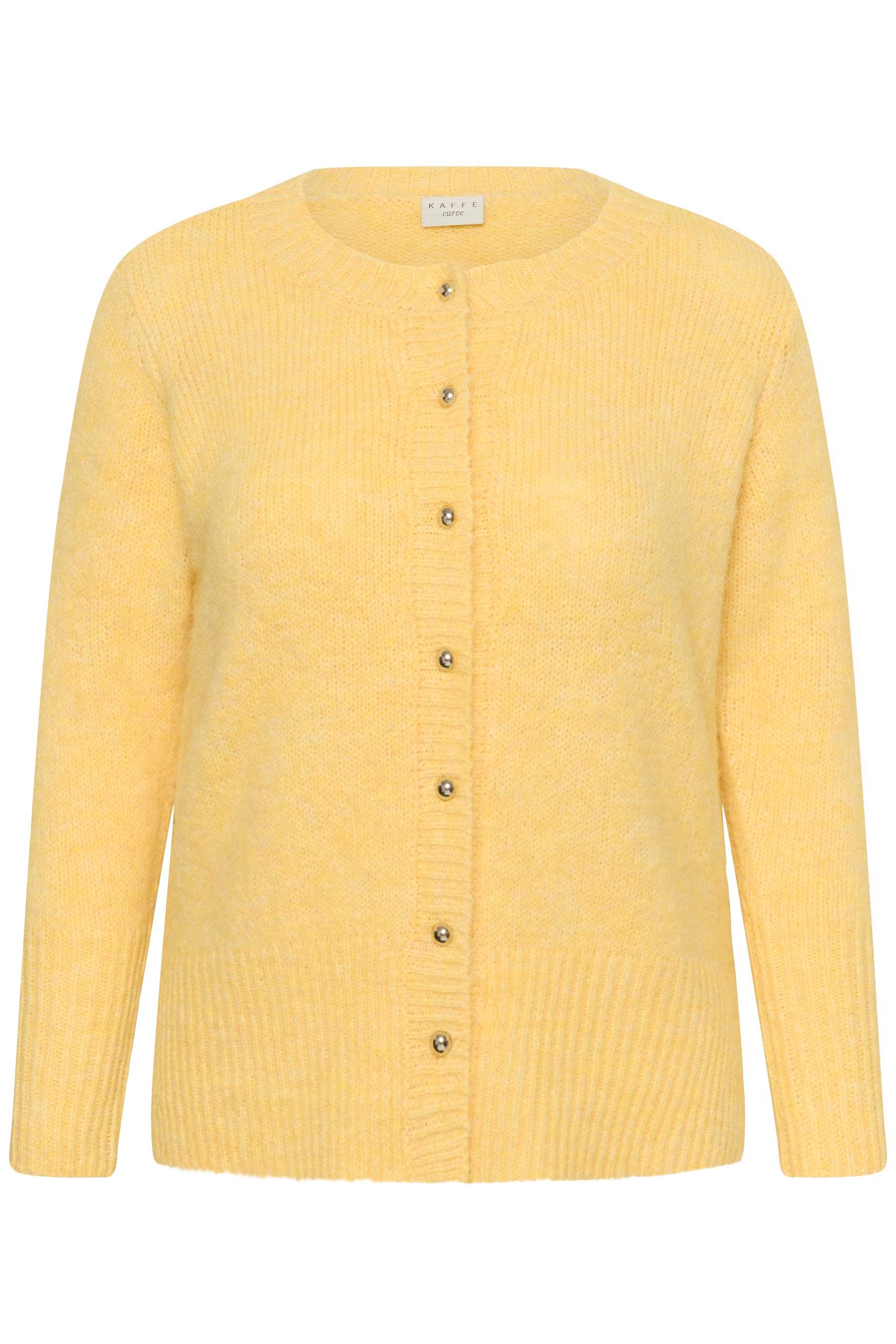 Kaffe Curve Ciony Cardigan in Yellow 