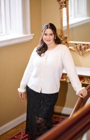 Kaffe Curve Cirsten Cardigan in White