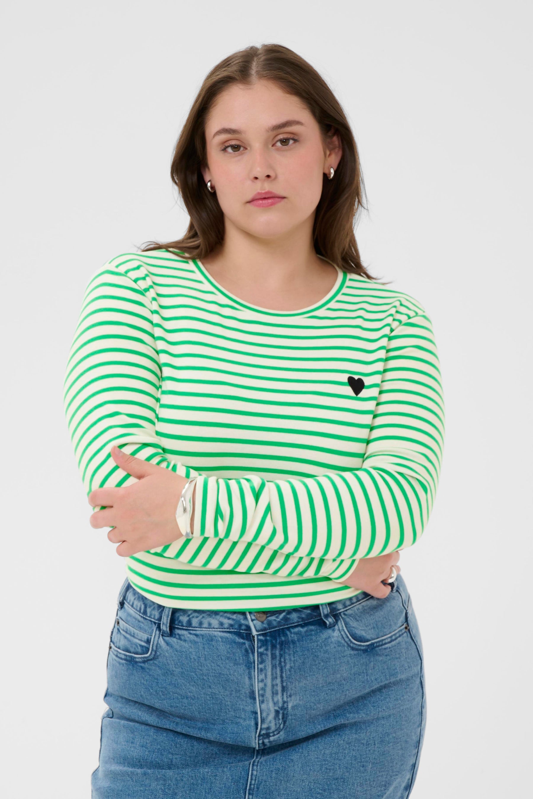 Kaffe Curve Clia T-Shirt in Green