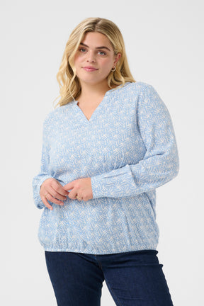 Kaffe Curve Diana Blouse in Blue