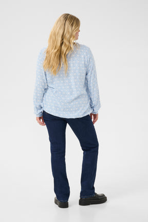 Kaffe Curve Diana Blouse in Blue