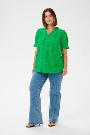 Kaffe Curve Dina Blouse in Green 