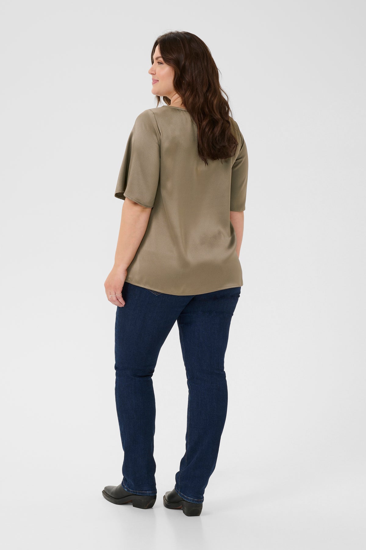 Kaffe Curve Dina Blouse in Morel