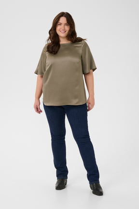 Kaffe Curve Dina Blouse in Morel