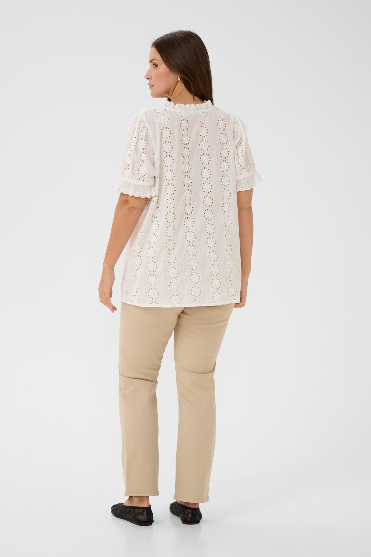 Kaffe Curve Dina Blouse in White 