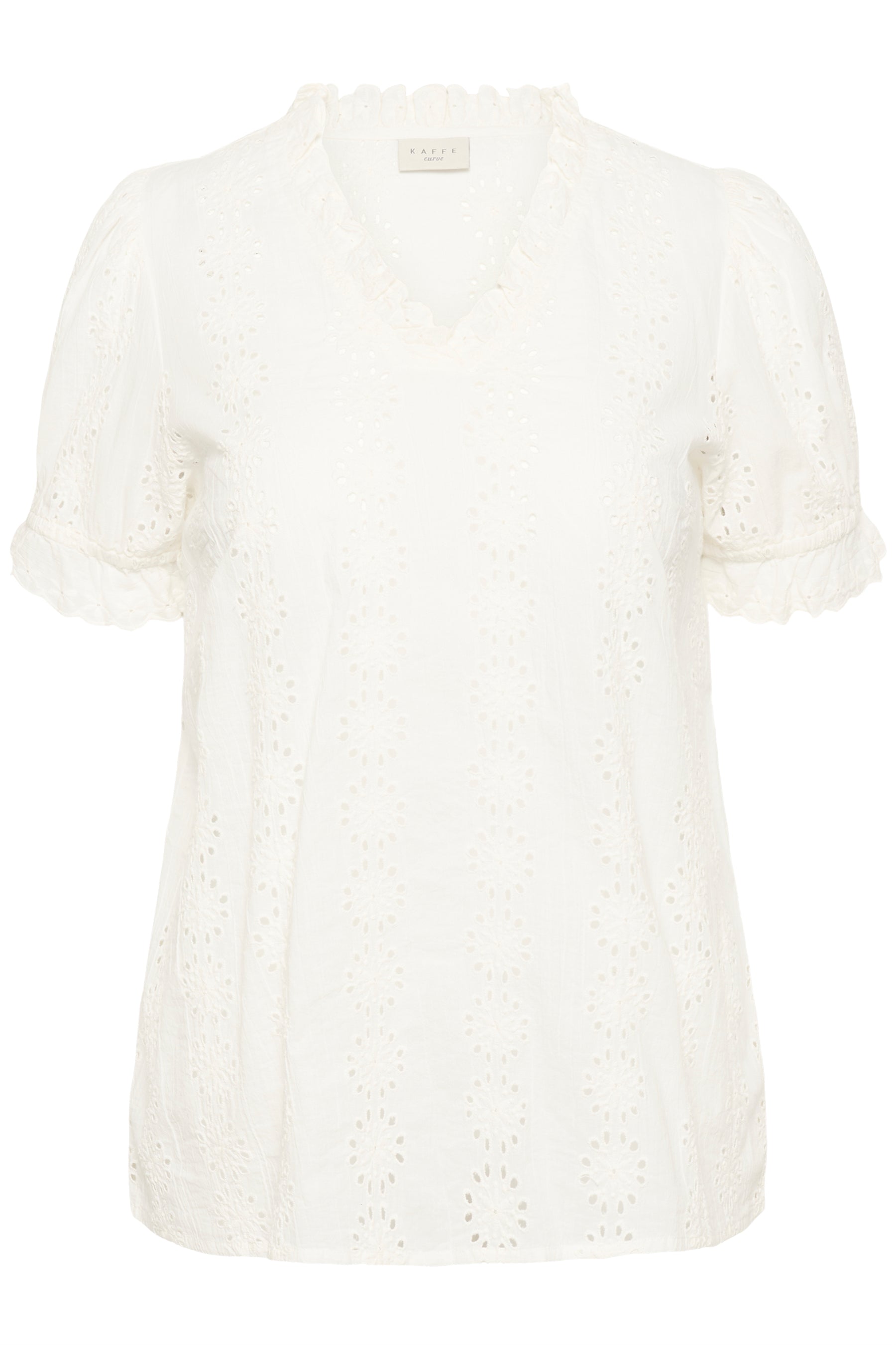 Kaffe Curve Dina Blouse in White 