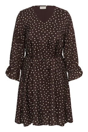 Kaffe Curve Ditte Dress in Brown 