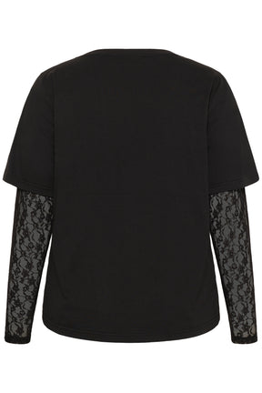 Kaffe Curve Dori T-Shirt in Black 
