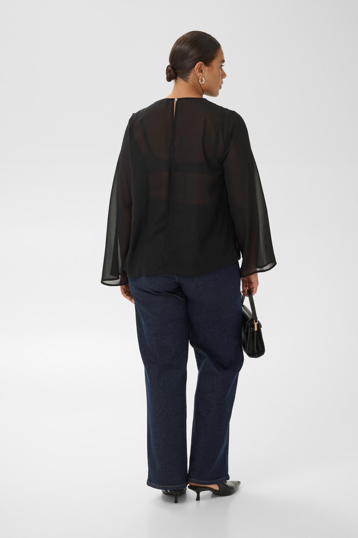 Kaffe Curve Eliana Blouse in Black 
