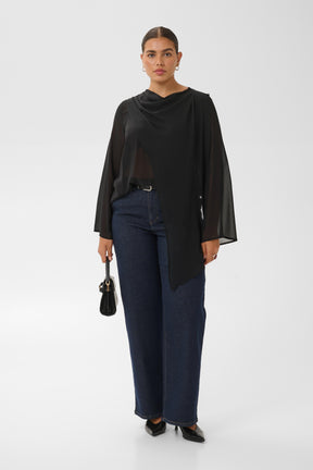 Kaffe Curve Eliana Blouse in Black 