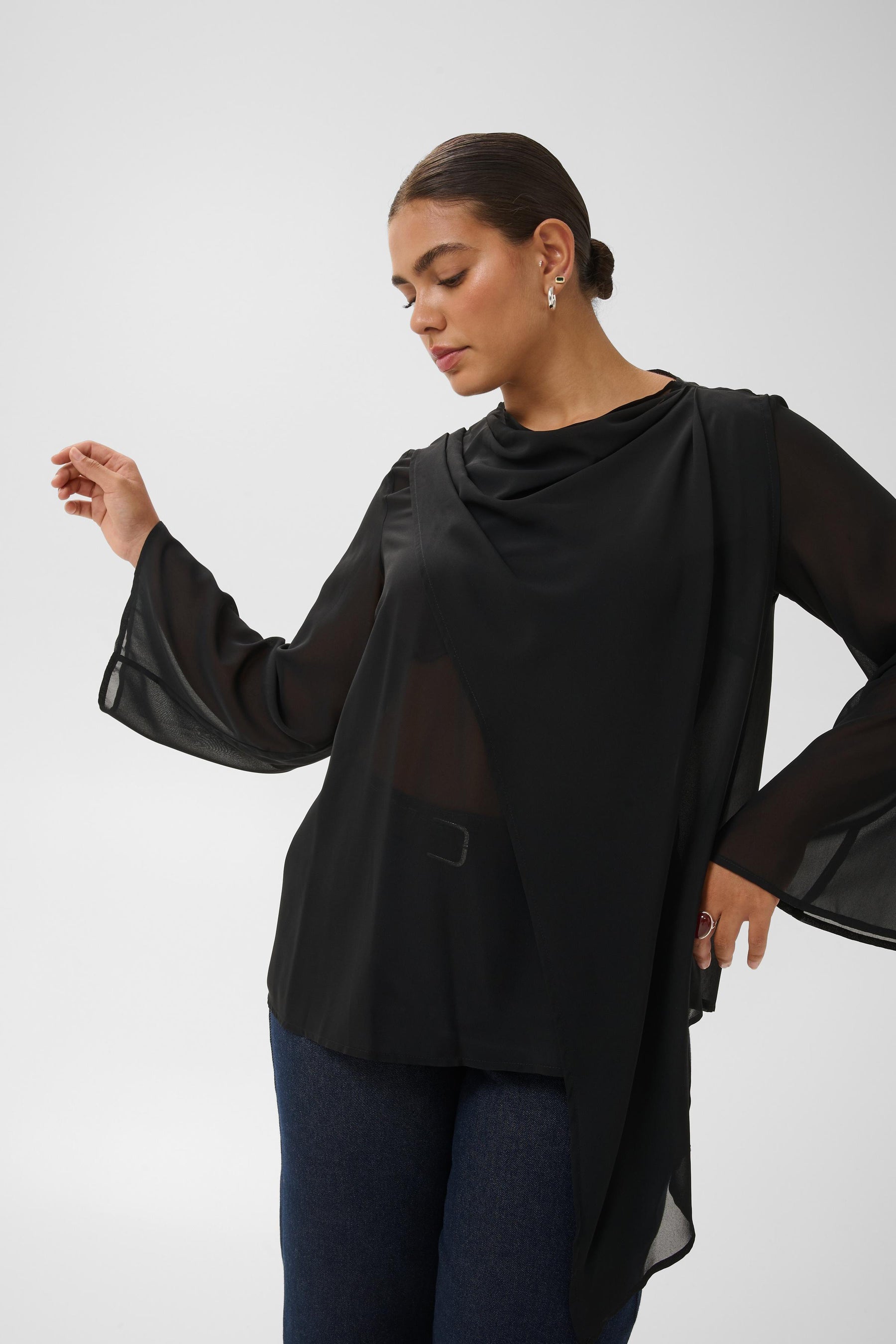 Kaffe Curve Eliana Blouse in Black 