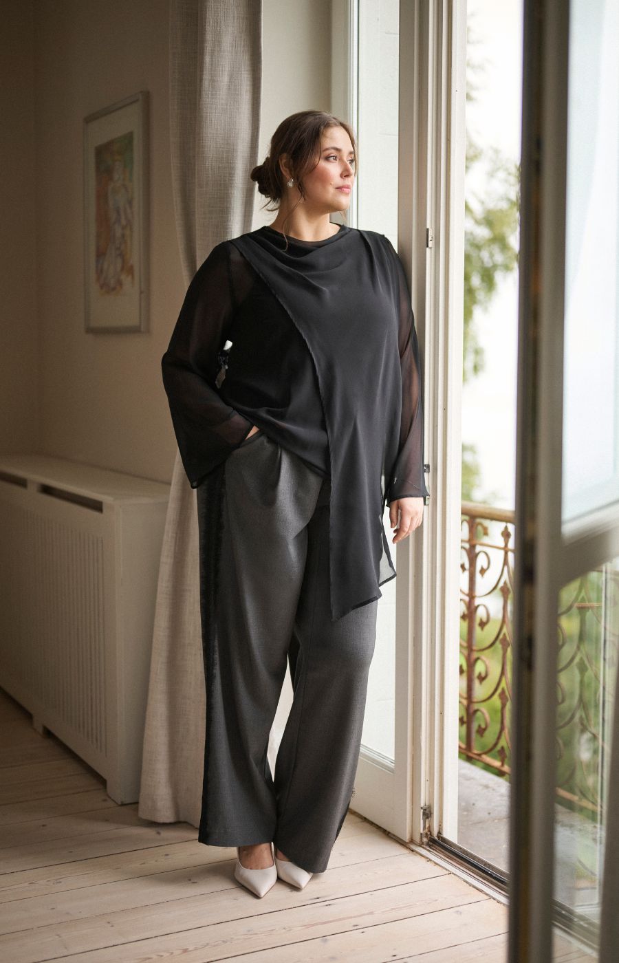 Kaffe Curve Eliana Blouse in Black 