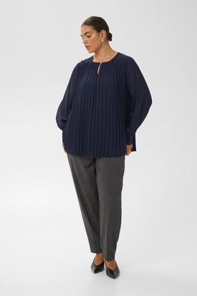 Kaffe Curve Eliana Blouse in Graphite 