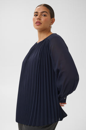Kaffe Curve Eliana Blouse in Graphite 