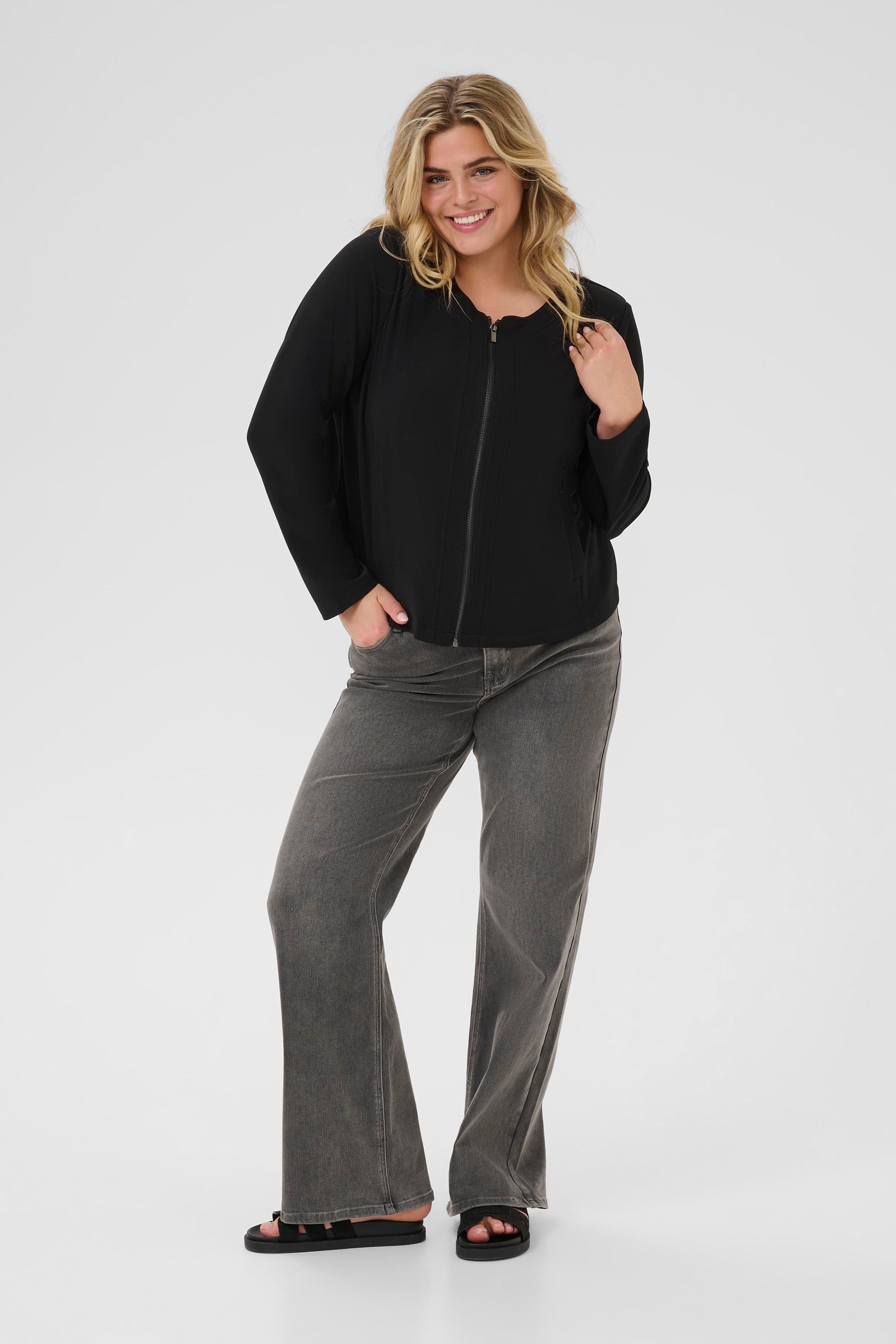 Kaffe Curve Elina Jacket in Black