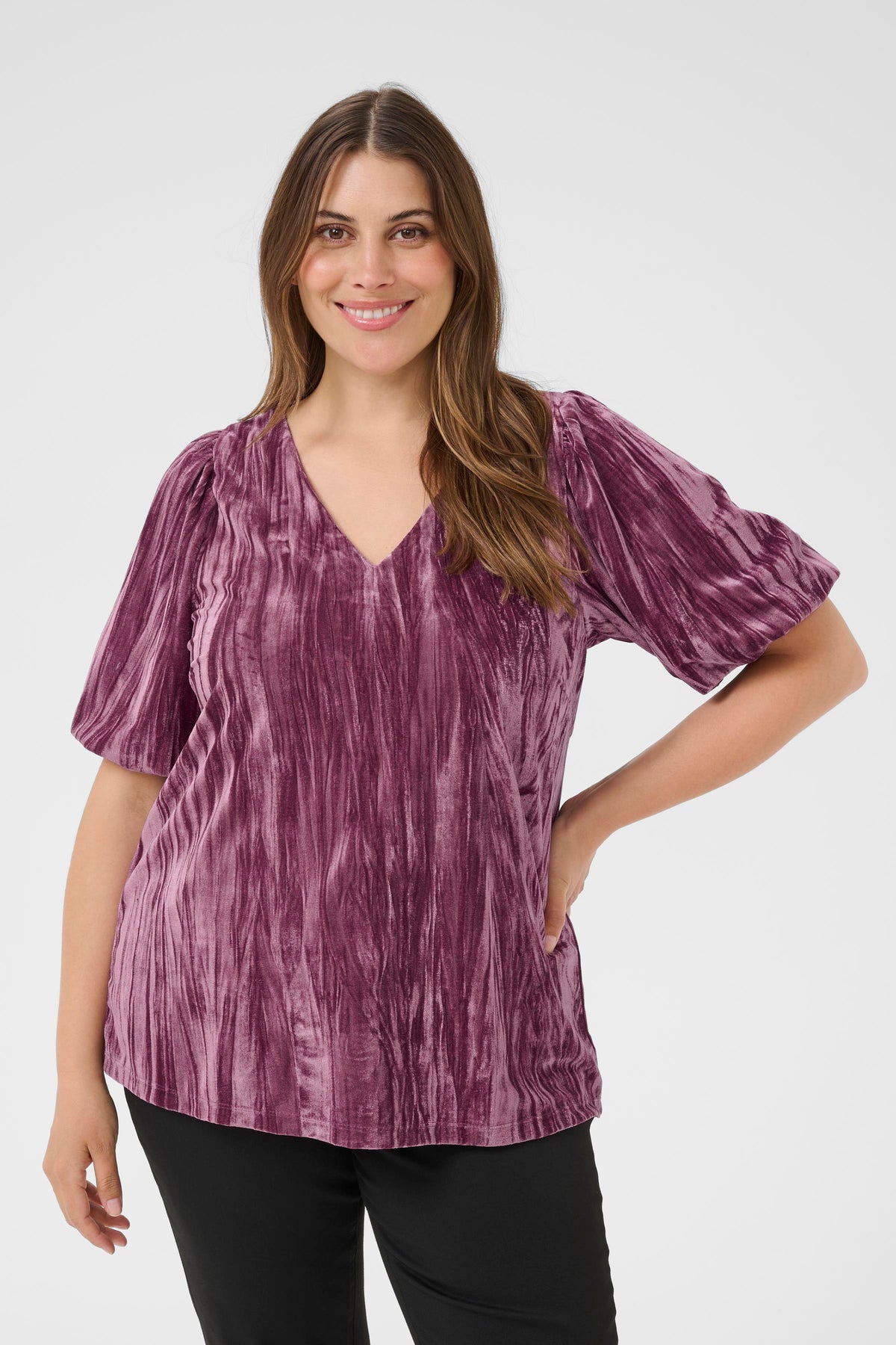 Kaffe Curve Eliva Blouse in Pink