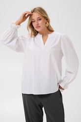 Kaffe Curve Ellia Blouse in White 