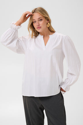 Kaffe Curve Ellia Blouse in White 