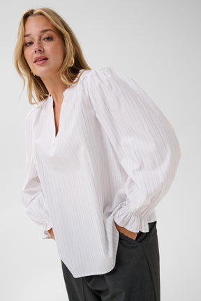 Kaffe Curve Ellia Blouse in White 
