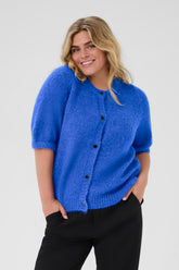 Kaffe Curve Emilia Cardigan in Blue