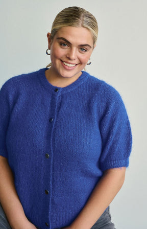 Kaffe Curve Emilia Cardigan in Blue