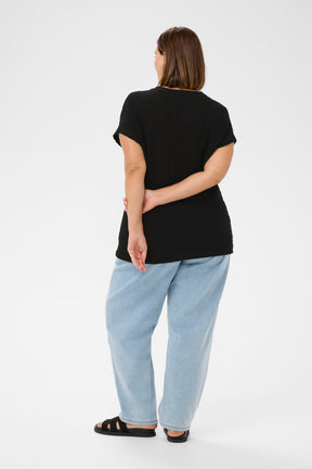Kaffe Curve Felice Top in Black 