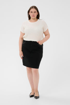 Kaffe Curve Felice Top in White 