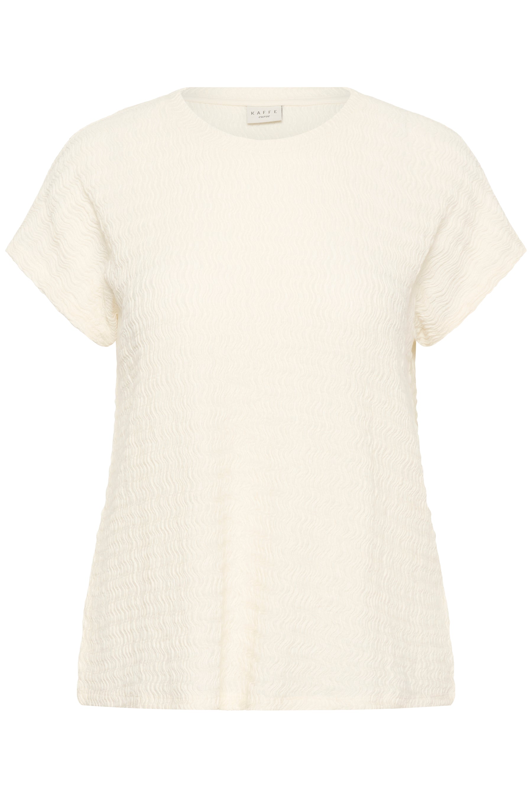 Kaffe Curve Felice Top in White 