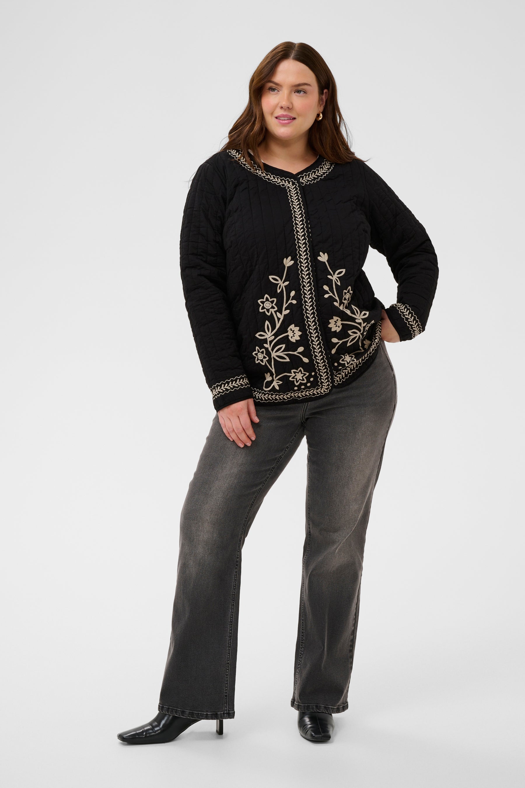 Kaffe Curve Fine Jacket in Black 