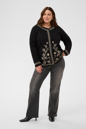 Kaffe Curve Fine Jacket in Black 