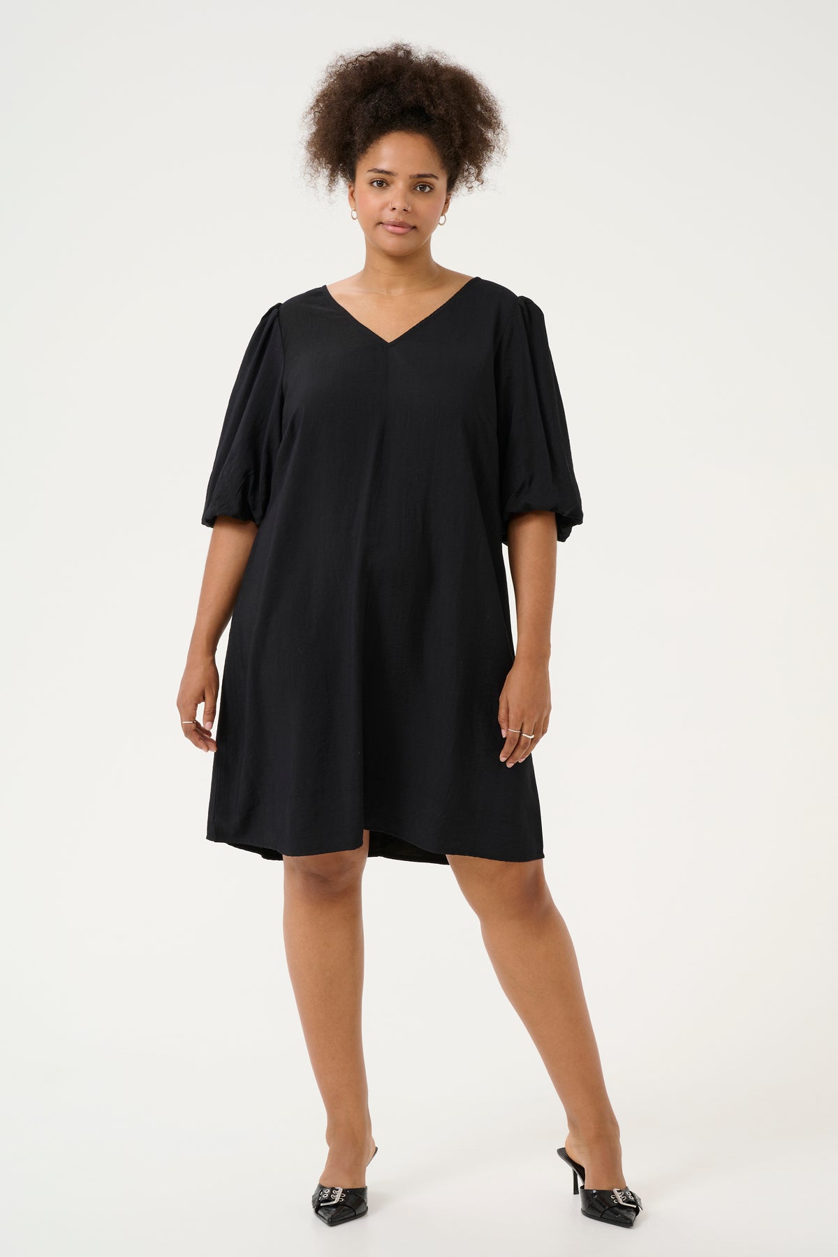 Kaffe Curve Gabbi Dress in Black